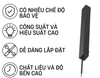 Nguồn thanh ray nam châm siêu mỏng 100W / 200W