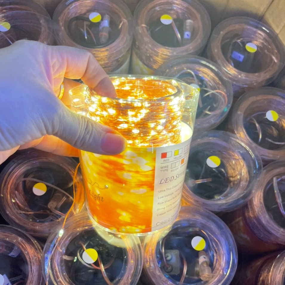 Đèn led đom đóm 100m (dây đồng - dây kẽm)