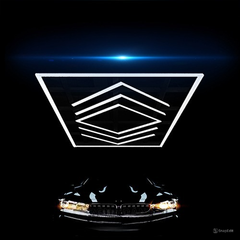 Đèn chiếu sáng trang trí cho gara ô tô kiểu hình thoi 2 chiều