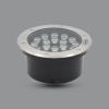 Đèn âm đất sân vườn chân đế IP68, inox khoét lỗ 3W, 6W, 9W, 12W, 15W, 18W, 24W