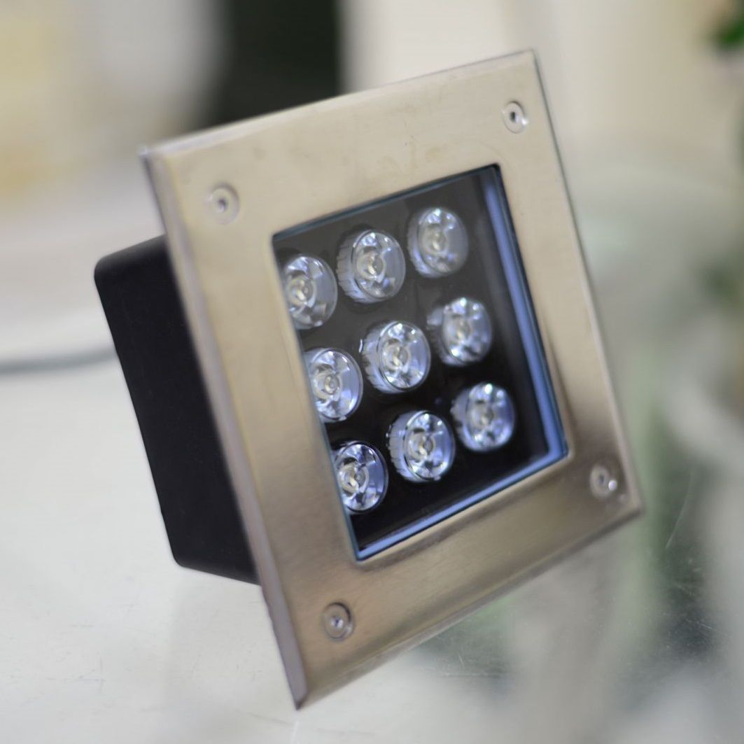 Đèn âm đất ( Sàn) vỏ vuông: 3w 6w 7w 9w 12w 18w 24w 36w - 220V