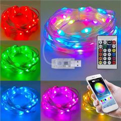 Led đom đóm 10m full màu DMX512 điều khiển App điện thoại và remote