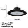 Đèn led nhà xưởng UFO 100W, 150W