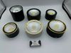 Đèn ống bơ đèn lon ốp nổi viền vàng 7W, 12W