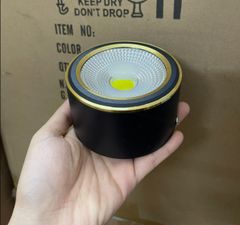 Đèn ống bơ đèn lon ốp nổi viền vàng 7W, 12W