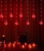 Dây Đèn led rèm 10 quả đèn lồng đỏ, trang trí Tết 2024, Noel, Giáng Sinh Dài 3m Rủ 10 Đèn Lồng