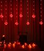 Dây Đèn led rèm 10 quả đèn lồng đỏ, trang trí Tết 2024, Noel, Giáng Sinh Dài 3m Rủ 10 Đèn Lồng