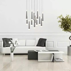 Đèn thả thông tầng ống kiểu sao băng