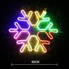Đèn thả hình hoa tuyết Neon 40cm