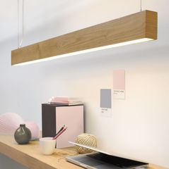 Đèn thả văn phòng ốp gỗ 0.6m / 1.2m ( VAT)