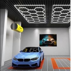 Đèn led tổ ong  2.5x4.8m  trang trí gara xe hơi, phòng trưng bày, showroom,...