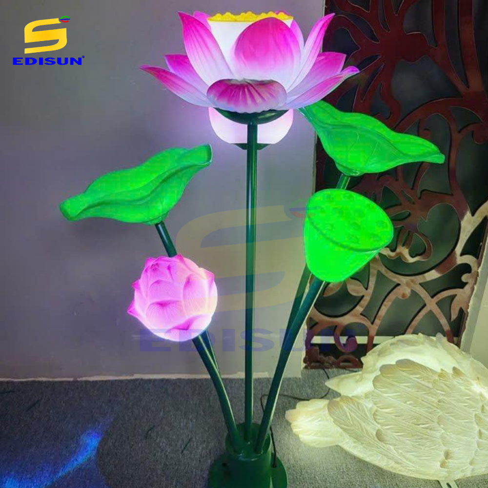 [SEN HỒNG] Đèn trang trí cảnh quan sân vườn - Hoa Sen