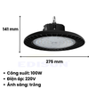 Đèn led nhà xưởng UFO 100W, 150W