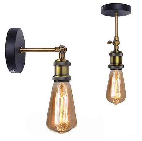 Đèn vách tay đồng thẳng