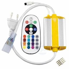 Jack nguồn RGB 220V, 100m loại tốt có remote (bảo hành 1 năm)