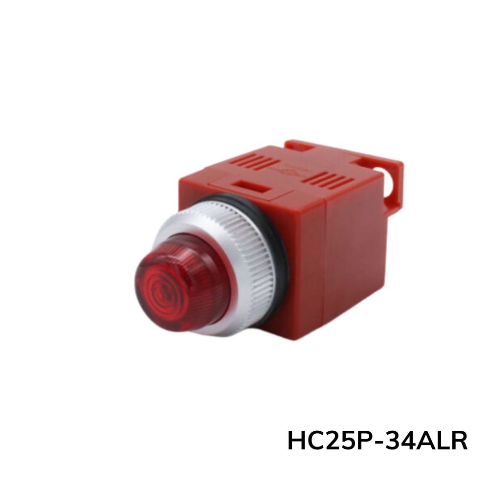 Đèn báo HC25P-34ALR - 25Ø - AC380~440V/R,G,Y,Bu,W