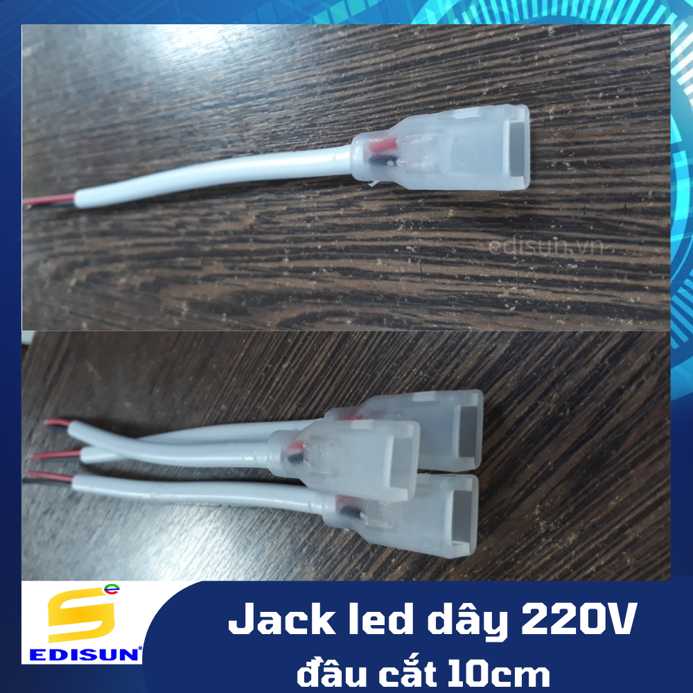 Jack led dây 220V cuộn 100m đầu cắt 10m