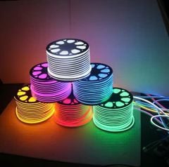 Led neon 220V 5050 72 led RGB 7màu 10*20mm cuộn 100m