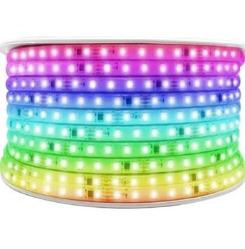 Led dây full màu 220V, 100m IP66 ngoài trời chống nước