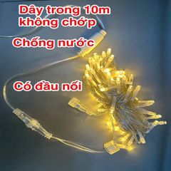 [A] Led noel 10m, chống nước bóng rời, đuôi nối