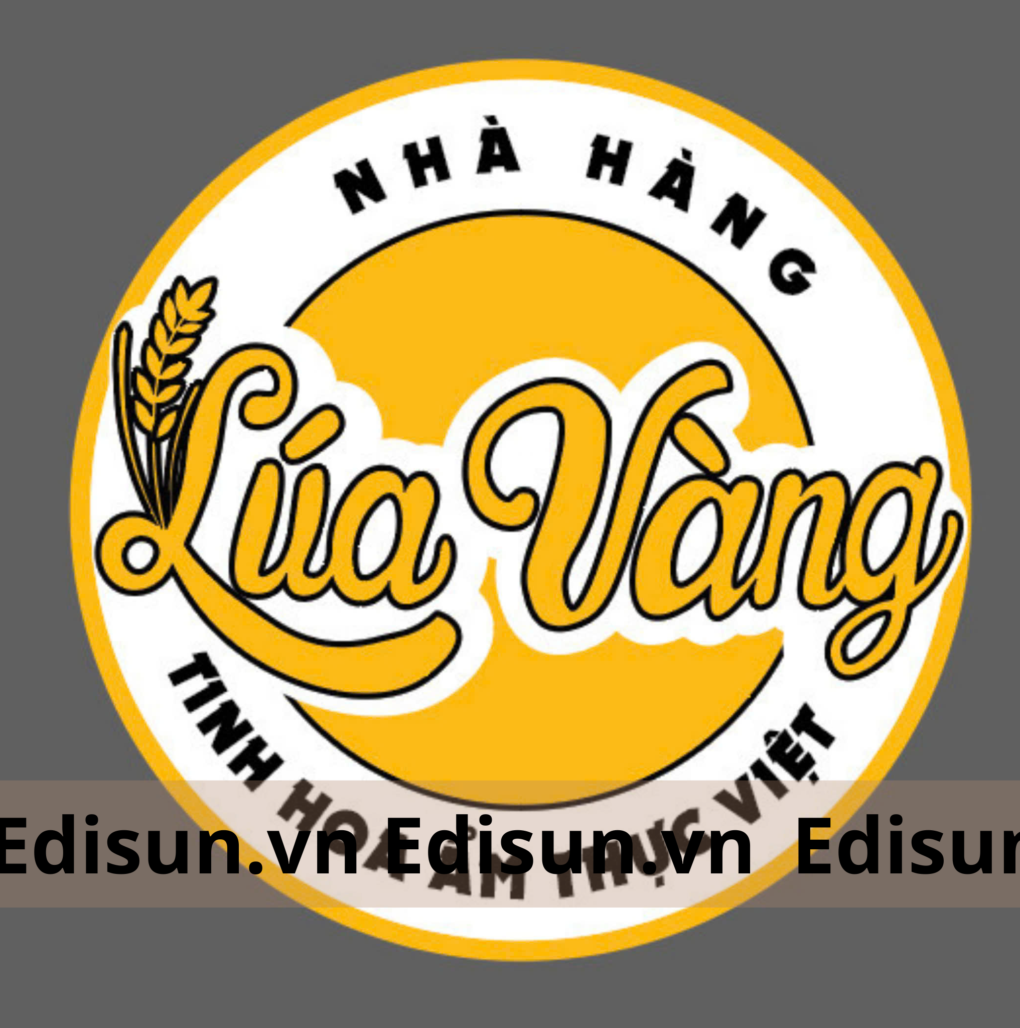 Đèn chiếu logo 60W ngoài trời - logo nhà hàng LÚA VÀNG
