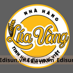 Đèn chiếu logo 60W ngoài trời - logo nhà hàng LÚA VÀNG