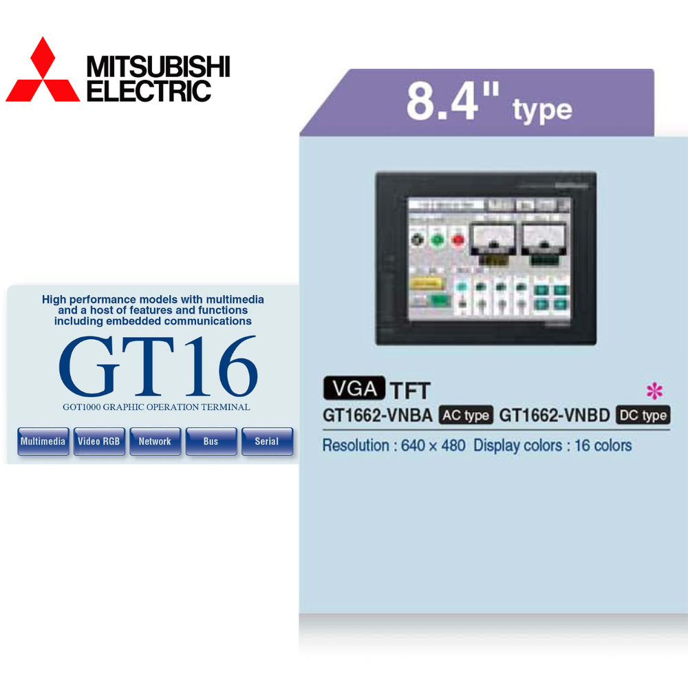 Màn hình cảm ứng Mitsubishi GT1662M HMI 8.4 Inch