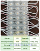 Module 3 led 6313, IP66, trắng - trắng vàng