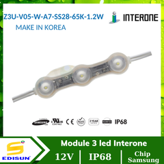 Module 3 led Interone Z3U-V05-W-A7-SS28-65K-1.2W