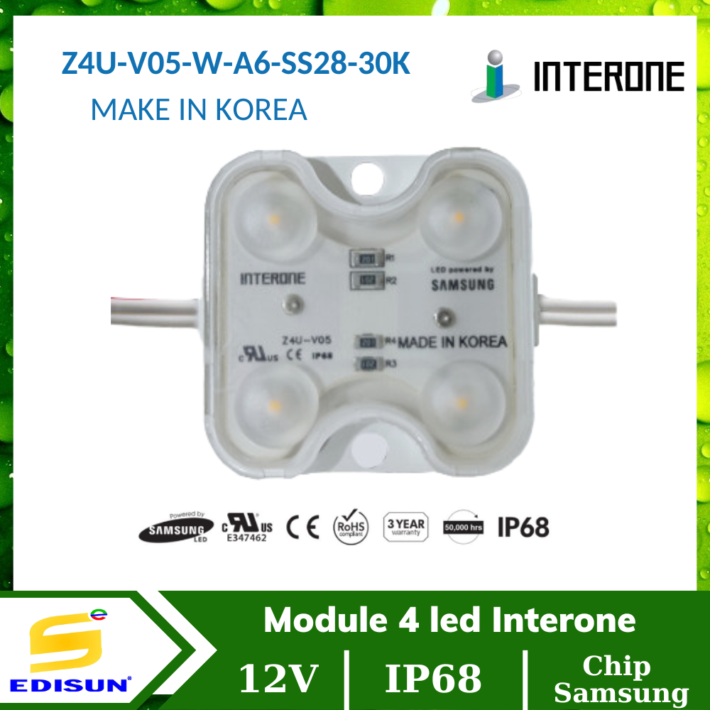 Module 4 led Interone Z4U-V05-W-A6-SS28-30K