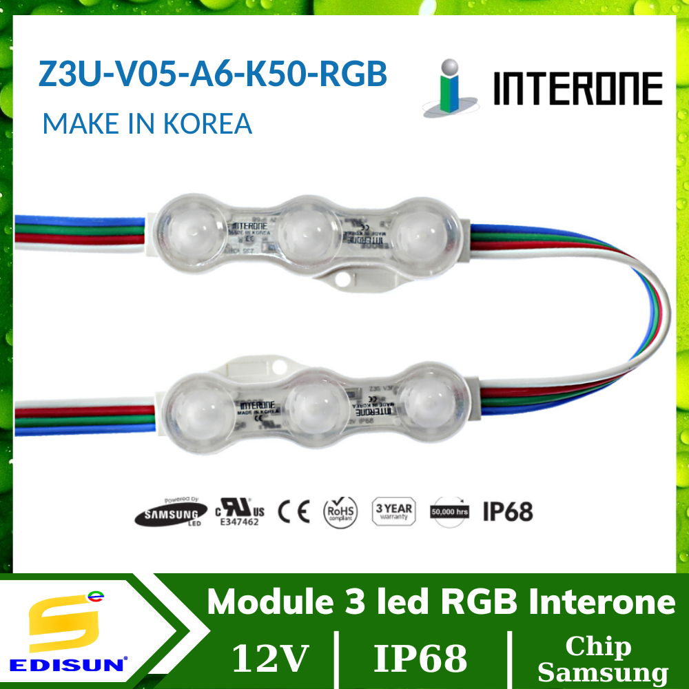 Module 3 led RGB Interone Z3U-V05-A6-K50-RGB