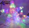 Đèn LED ngôi sao đỉnh trang trí cây thông 15cm điện 220v nháy nhiều màu