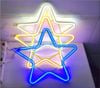 Đèn led thả neon trăng, sao trang trí nhiều màu