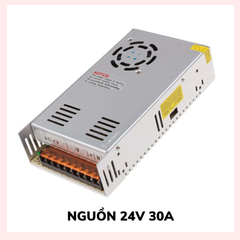 Nguồn 24V 30A - vỏ nhôm tỏa nhiệt, có quạt