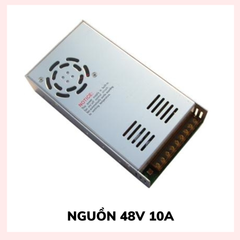 Nguồn 48V 10A - vỏ nhôm tỏa nhiệt, có quạt