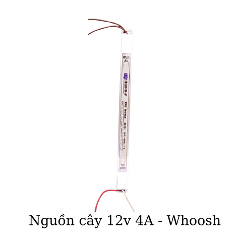 [WHOOSH] Nguồn điện cây, 12V 4A, XR-48C-12, Whoosh, hộp điện siêu mỏng