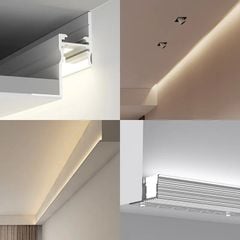Nhôm góc tường và thạch cao - Phào góc hắt tường