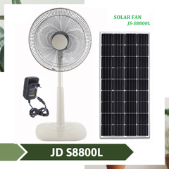 Quạt Năng lượng Solar light Jindian JD S8800L [ Chân đứng - Pin Mono]