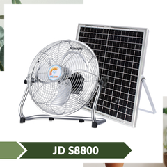 Quạt Năng lượng Solar light Jindian JD S8800 [ Chân quỳ - Pin Mono]