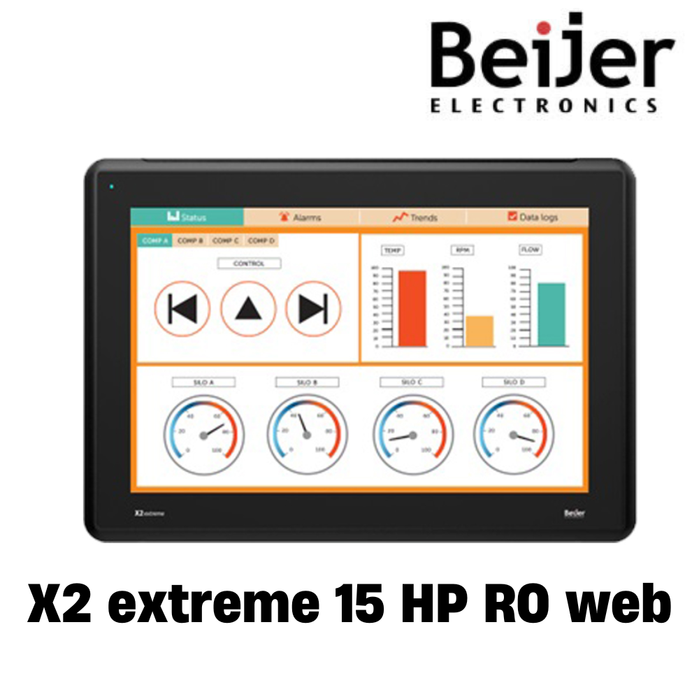 [X2 extreme 15 HP RO web] Màn hình cảm ứng HMI Beijer X2 Web 15 inch RS232, RS485, LAN