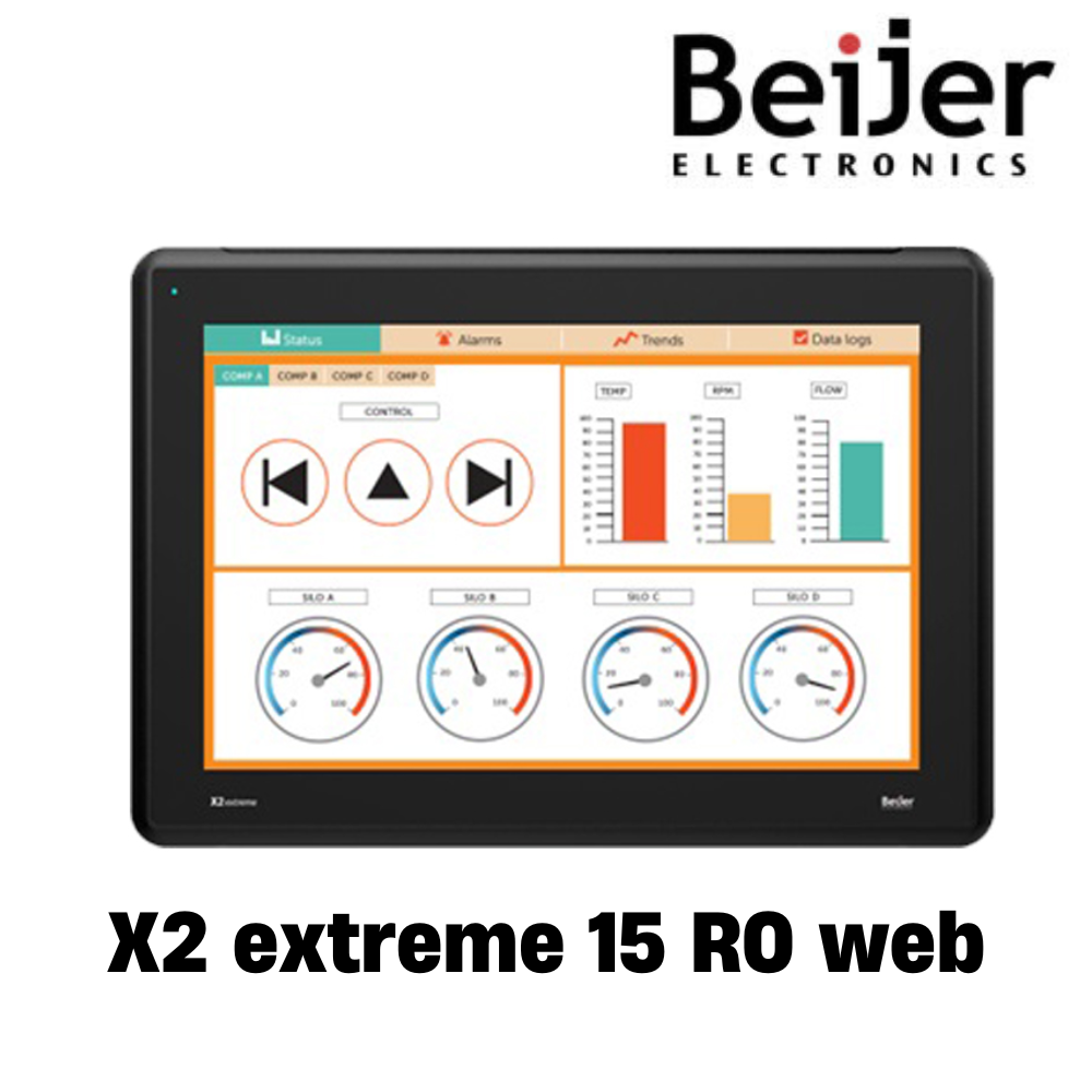 [X2 extreme 15 RO web] Màn hình cảm ứng HMI Beijer X2 Web 15 inch RS232, RS485, LAN