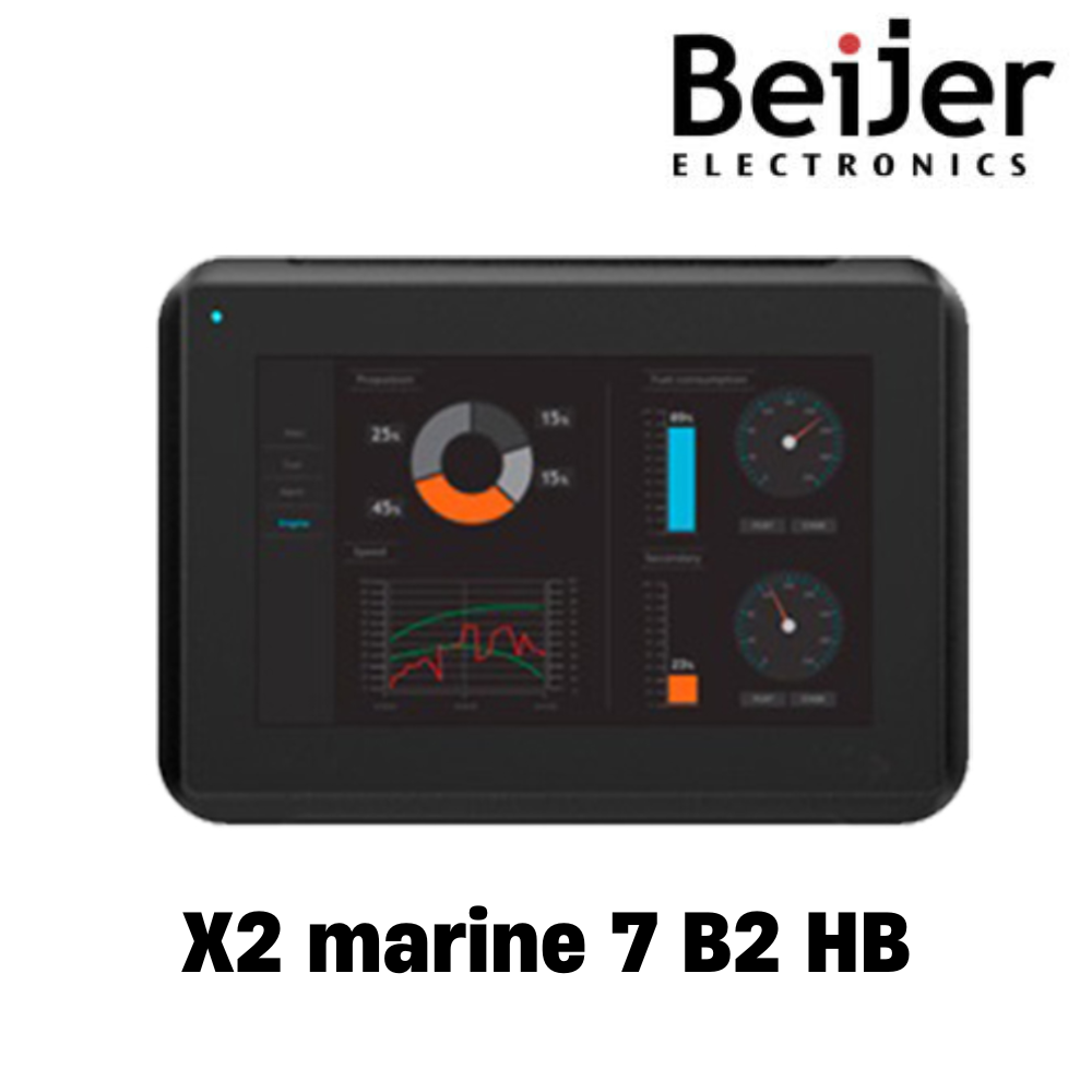 [X2 marine 7 B2 HB] Màn hình cảm ứng HMI Beijer X2 Web 7 inch RS232, RS485, LAN