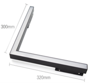 Đèn tán quang vuông góc nam châm Cao Cấp chip Osram CRI >90, bảo hành 2 năm
