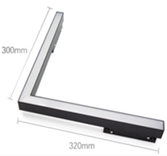 Đèn tán quang vuông góc nam châm Cao Cấp chip Osram CRI >90, bảo hành 2 năm