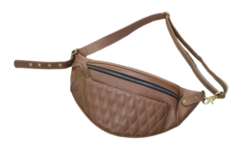 LEATHER BAG-RUSSET BROWN