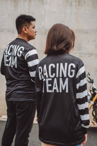 VINTAGE JERSEY BLACK - RAW MOTOCROSS
