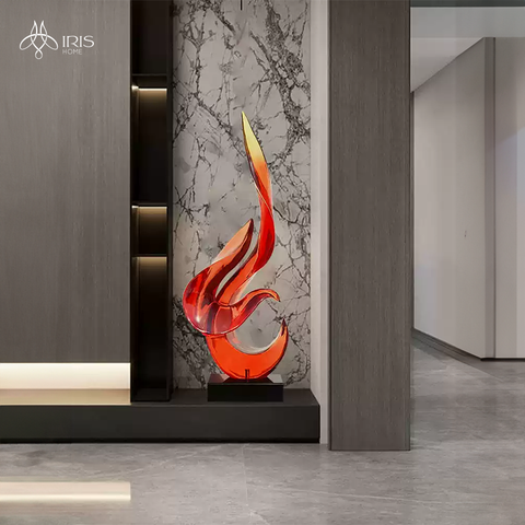 Tượng trang trí hoạ tiết uốn trừu tượng