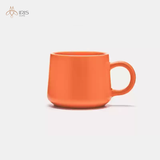 Tách sứ phủ men bóng màu cam