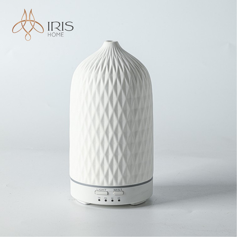 Máy xông tinh dầu bằng gốm hoạ tiết