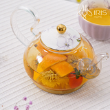 Bộ ấm chén gốm sứ họa tiết màu tím